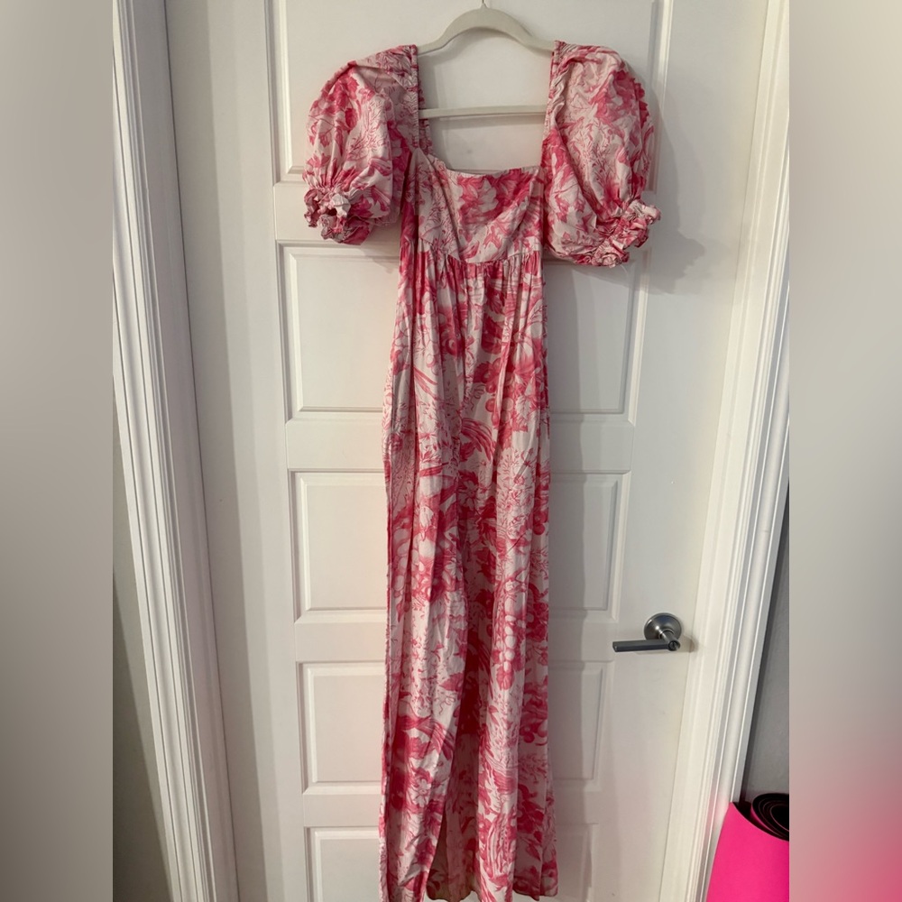 Selkie Pink and White Floral Jumpsuit